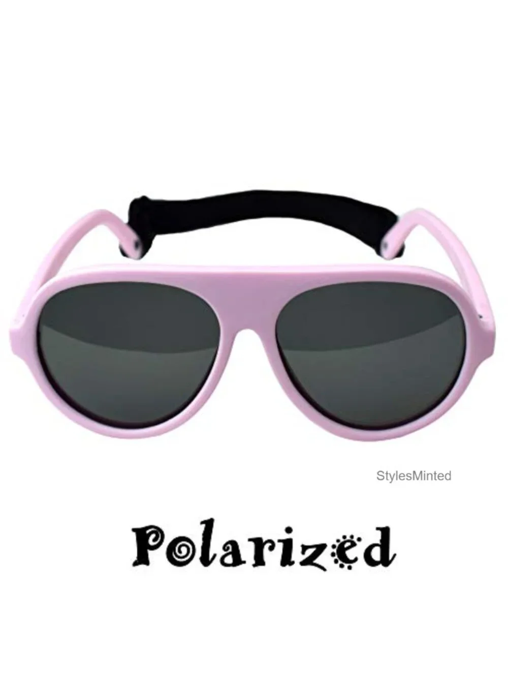 2 Pack Infant Sunglasses, Aviator Style, UV Protection, Polarized